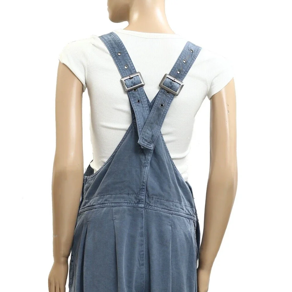 Free People We The Free Felix Tapered Overalls Jumpsuit Dress Pinafore L 289563